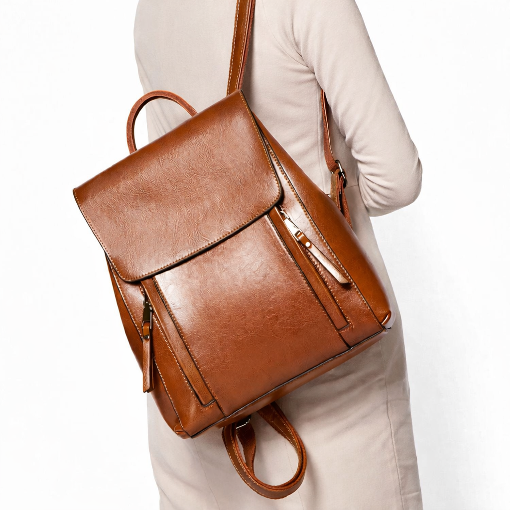Sac à dos en cuir pour femme