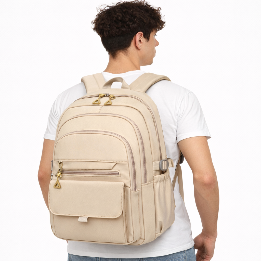 Sac à dos scolaire compartiments multiples