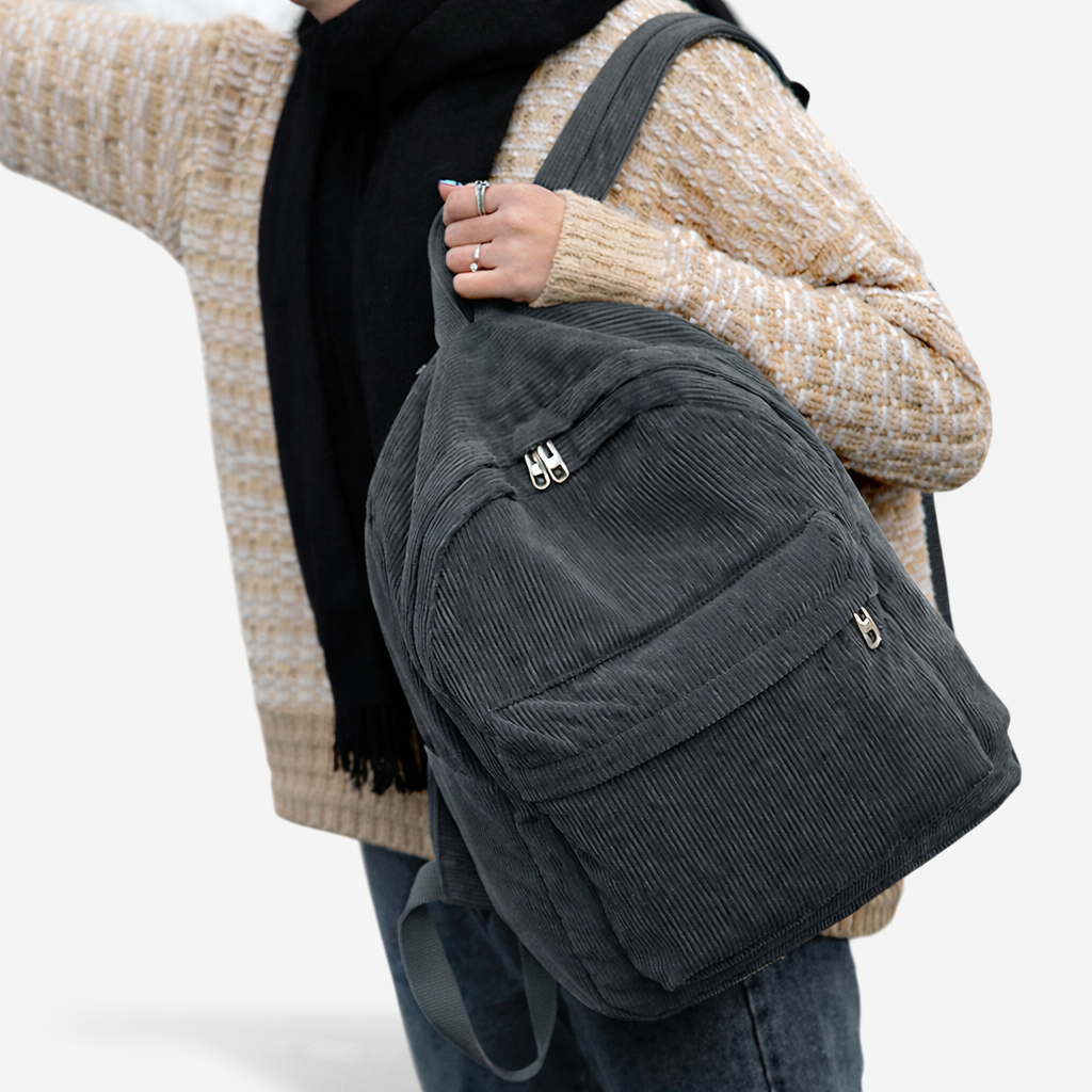 Sac à dos en velours pour femme