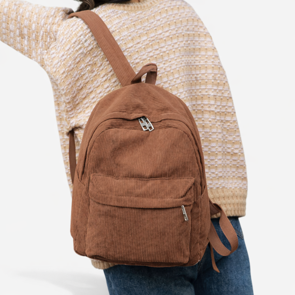 Sac à dos en velours pour femme