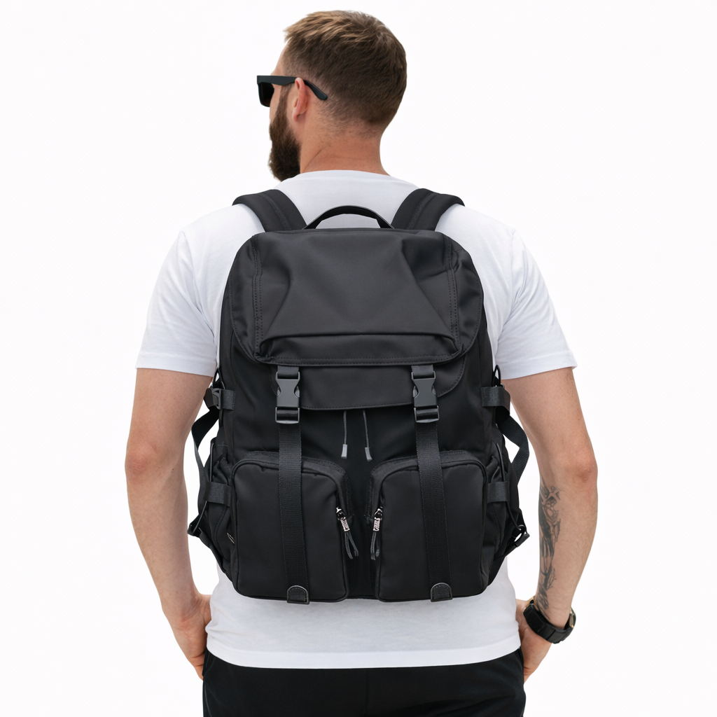 Sac à dos de voyage noir 30L