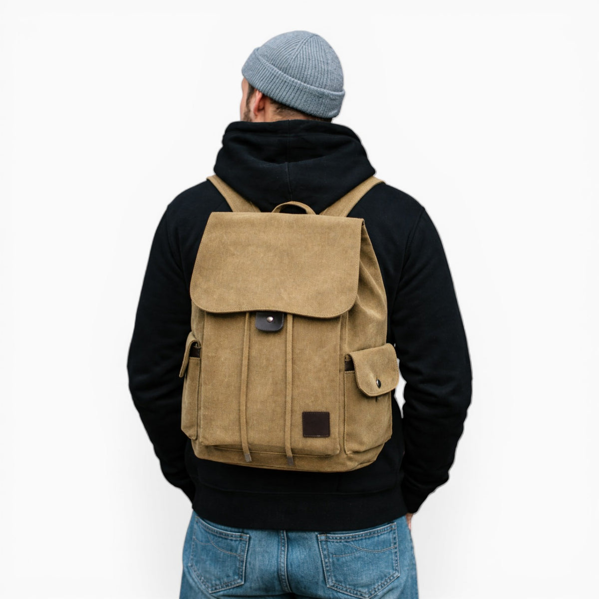 Sac à dos en toile pour homme