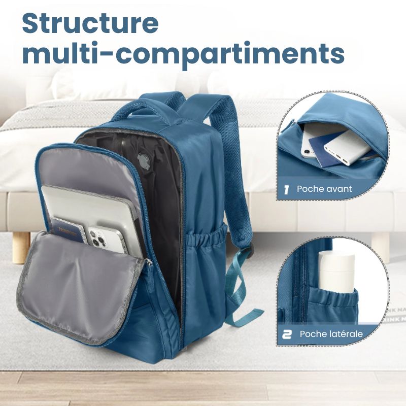 Sac à dos de voyage résistant et compressible