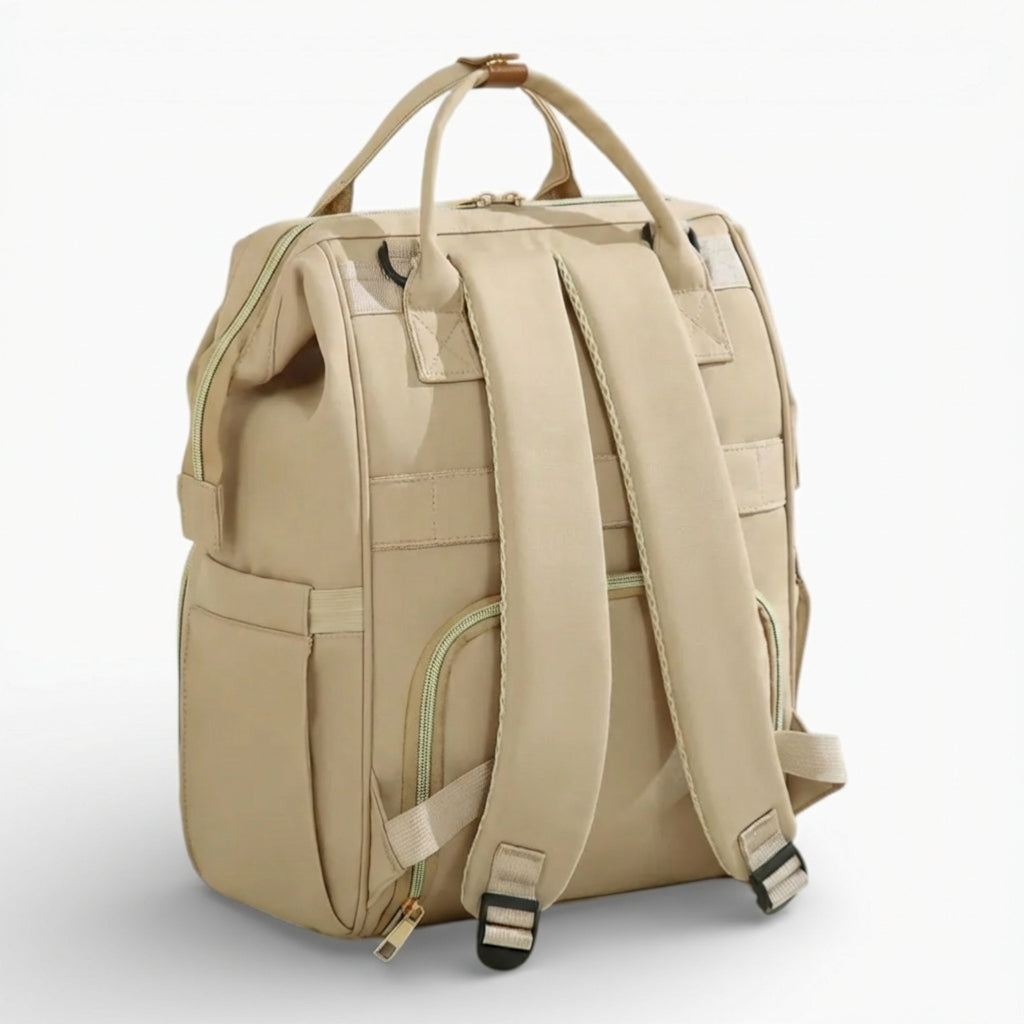 Sac à Dos à langer beige imperméable