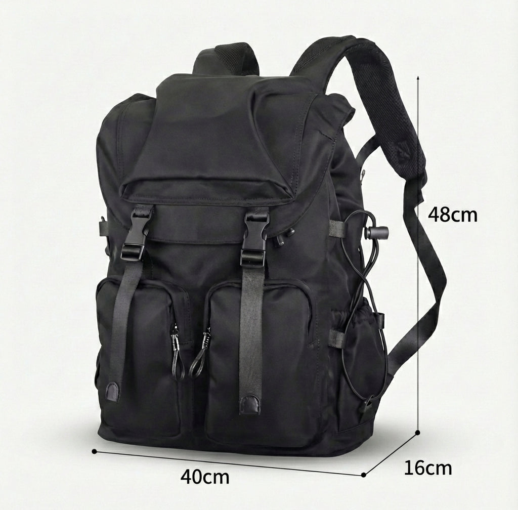 Sac à dos de voyage noir 30L