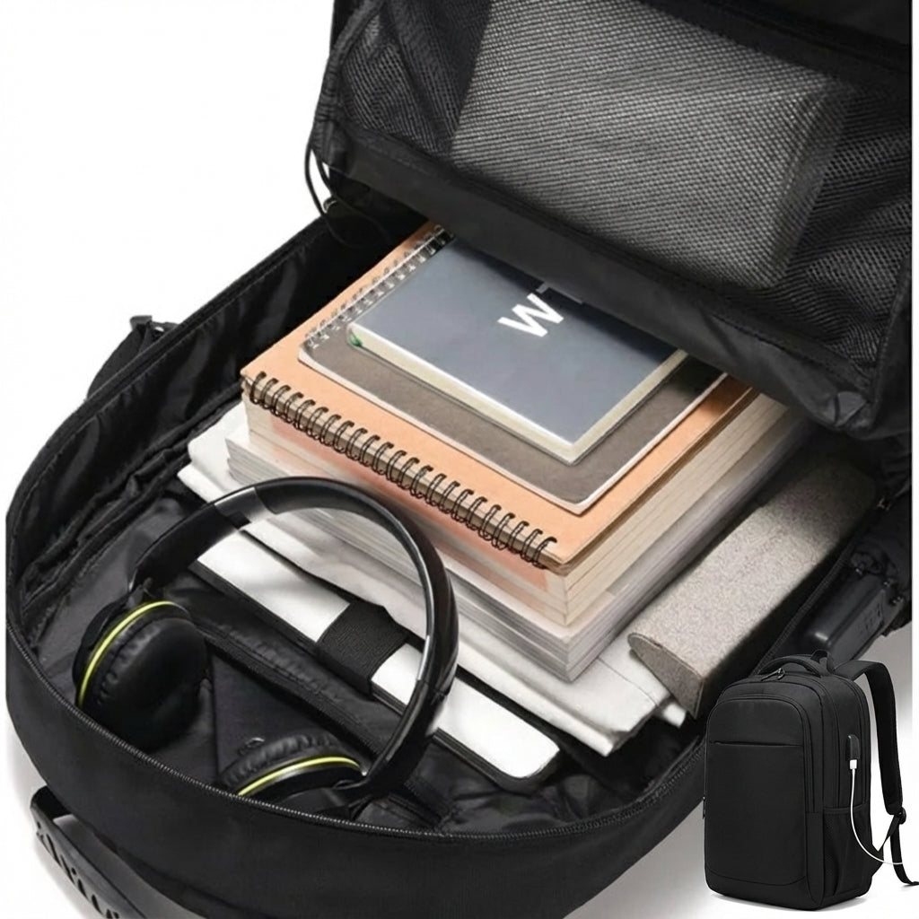 Sac à dos voyage noir pour homme