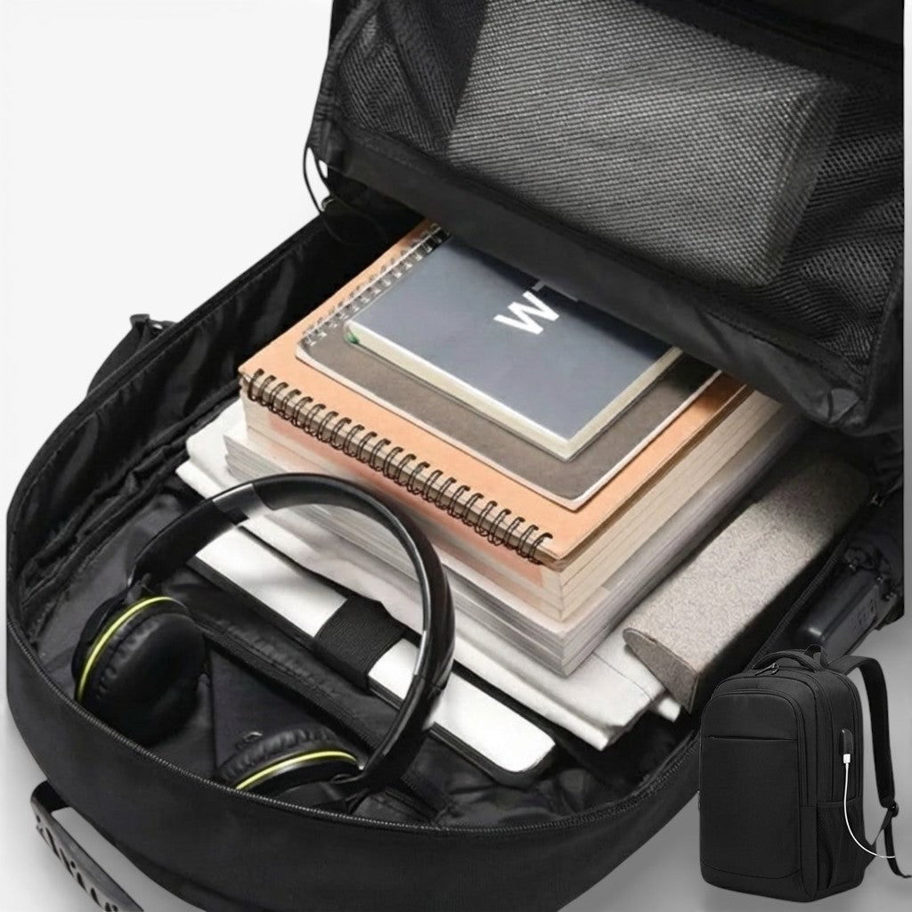 Sac à dos voyage noir pour homme