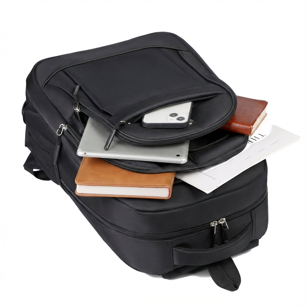 Sac à dos noir robuste