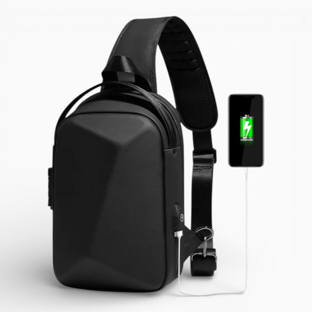 Sac à bandoulière antivol avec verrouillage par mot de passe