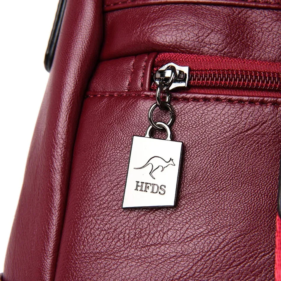 Sac à dos élégant en cuir pour femme