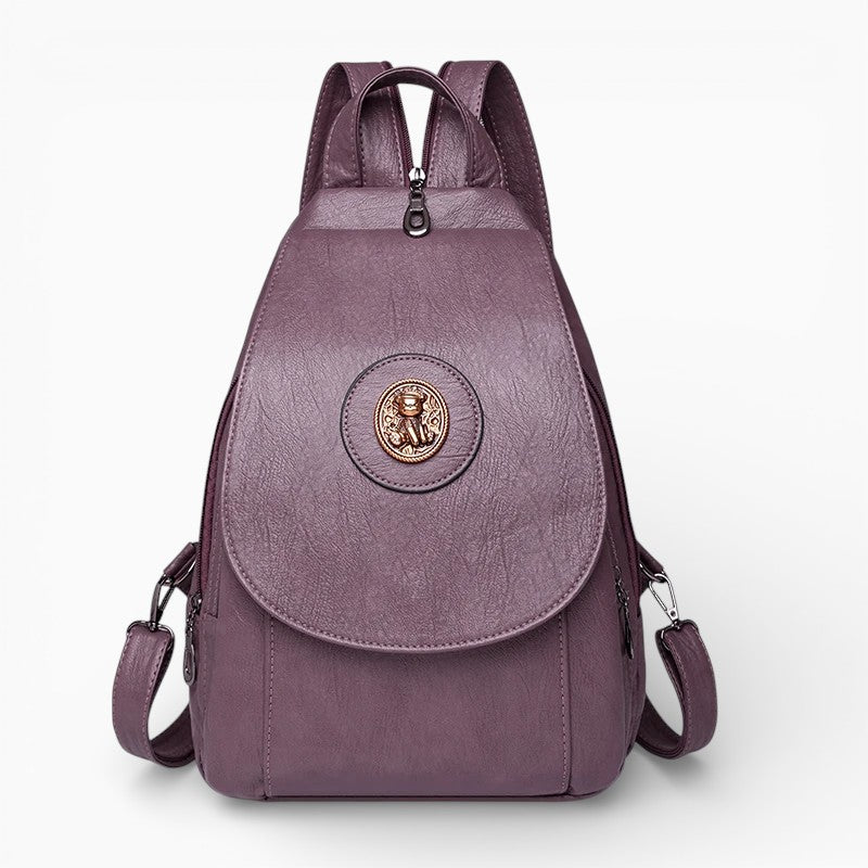 Petit sac à dos en cuir pour femme