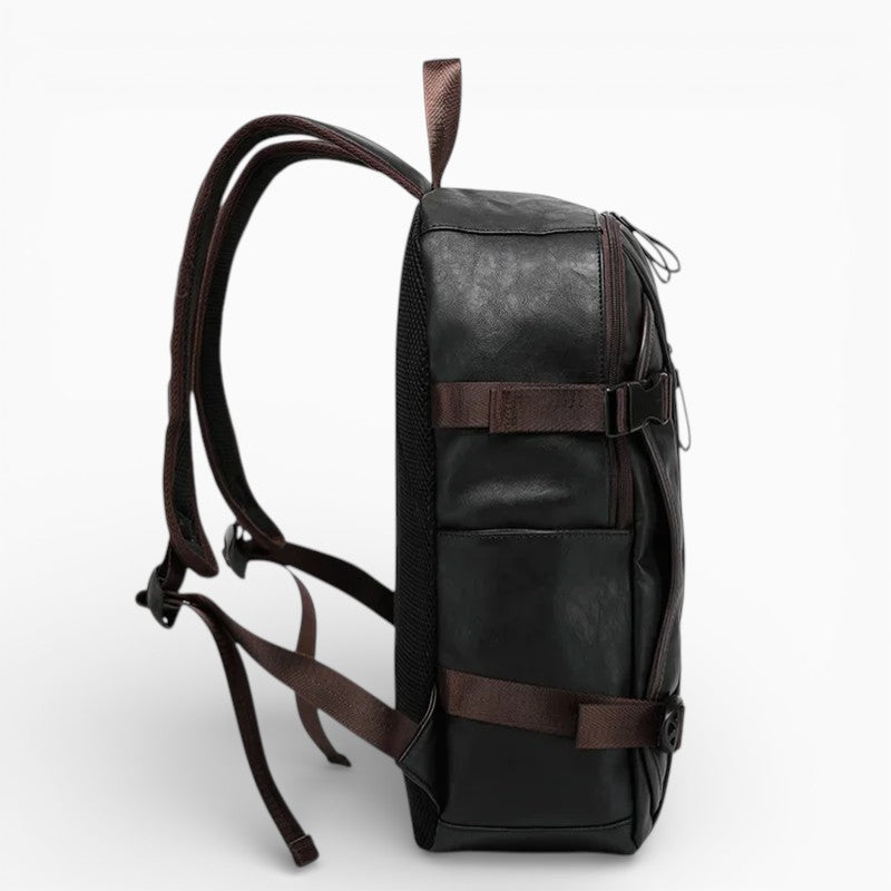 Sac à dos vintage en cuir pour homme