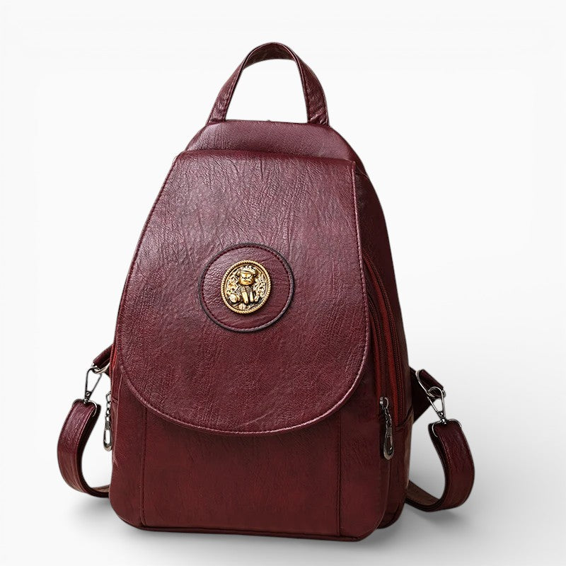 Petit sac à dos en cuir pour femme