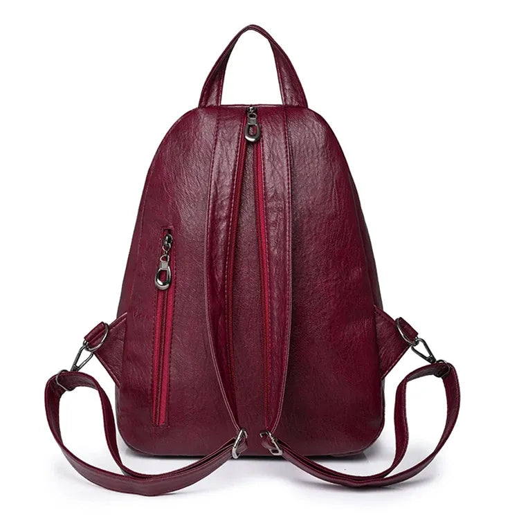 Petit sac à dos en cuir pour femme