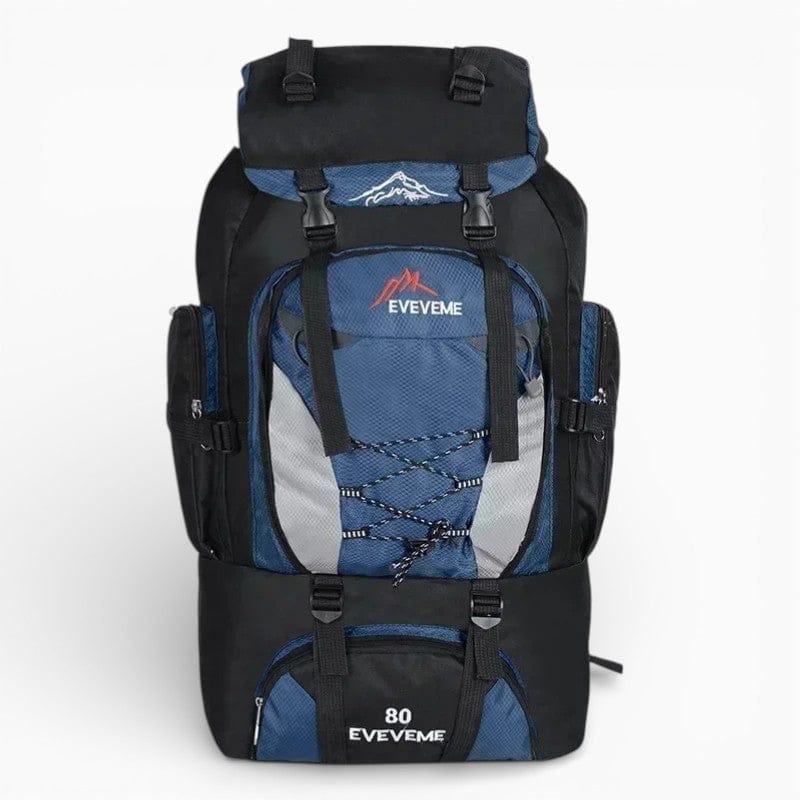 Maison Sac à Dos Bleu paon Grand Sac à Dos de randonnée imperméable - 80 L