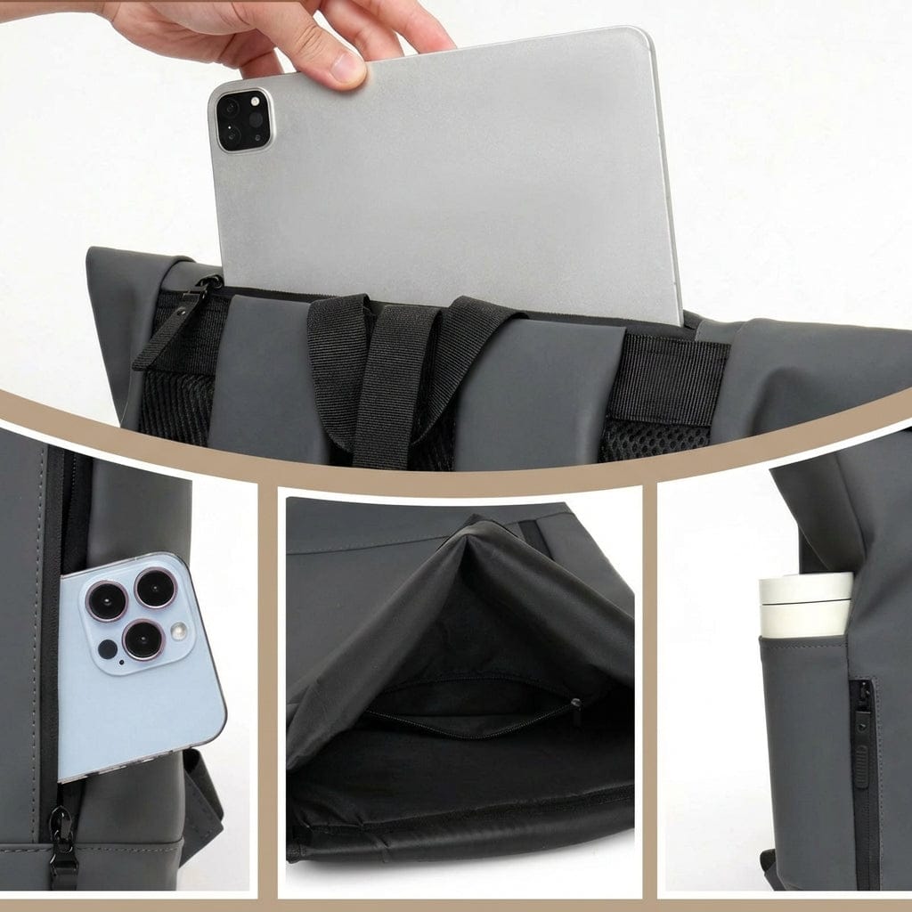 Maison Sac à Dos Grand Sac à Dos Rolltop étanche et imperméable