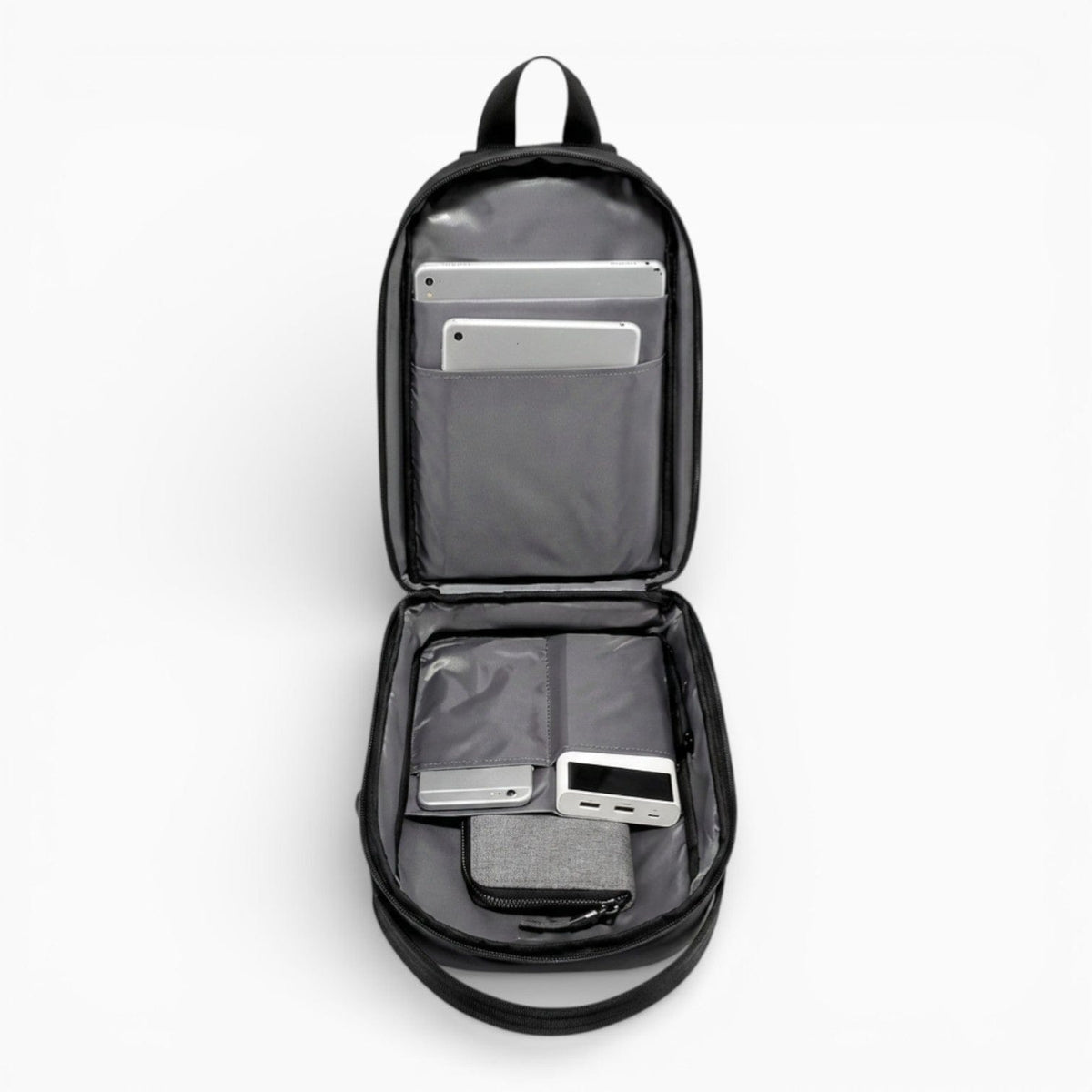 Maison Sac à Dos Noir Sac à bandoulière antivol avec verrouillage par mot de passe