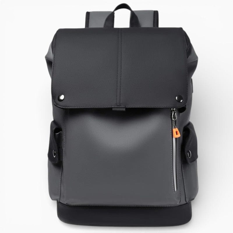 Maison Sac à Dos Gris Foncé Sac à dos en cuir imperméable