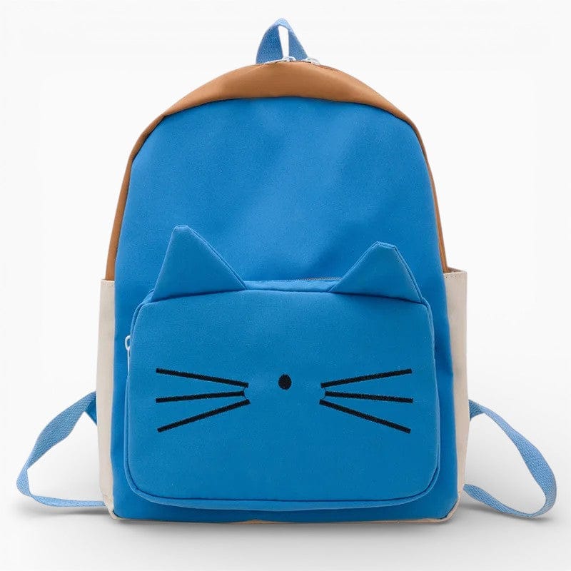Maison Sac à Dos Bleu clair Sac à dos enfant en forme de chat