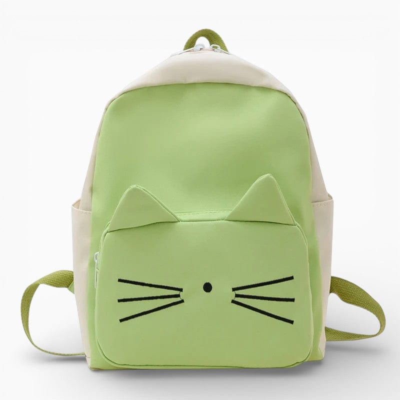Maison Sac à Dos Vert Sac à dos enfant en forme de chat