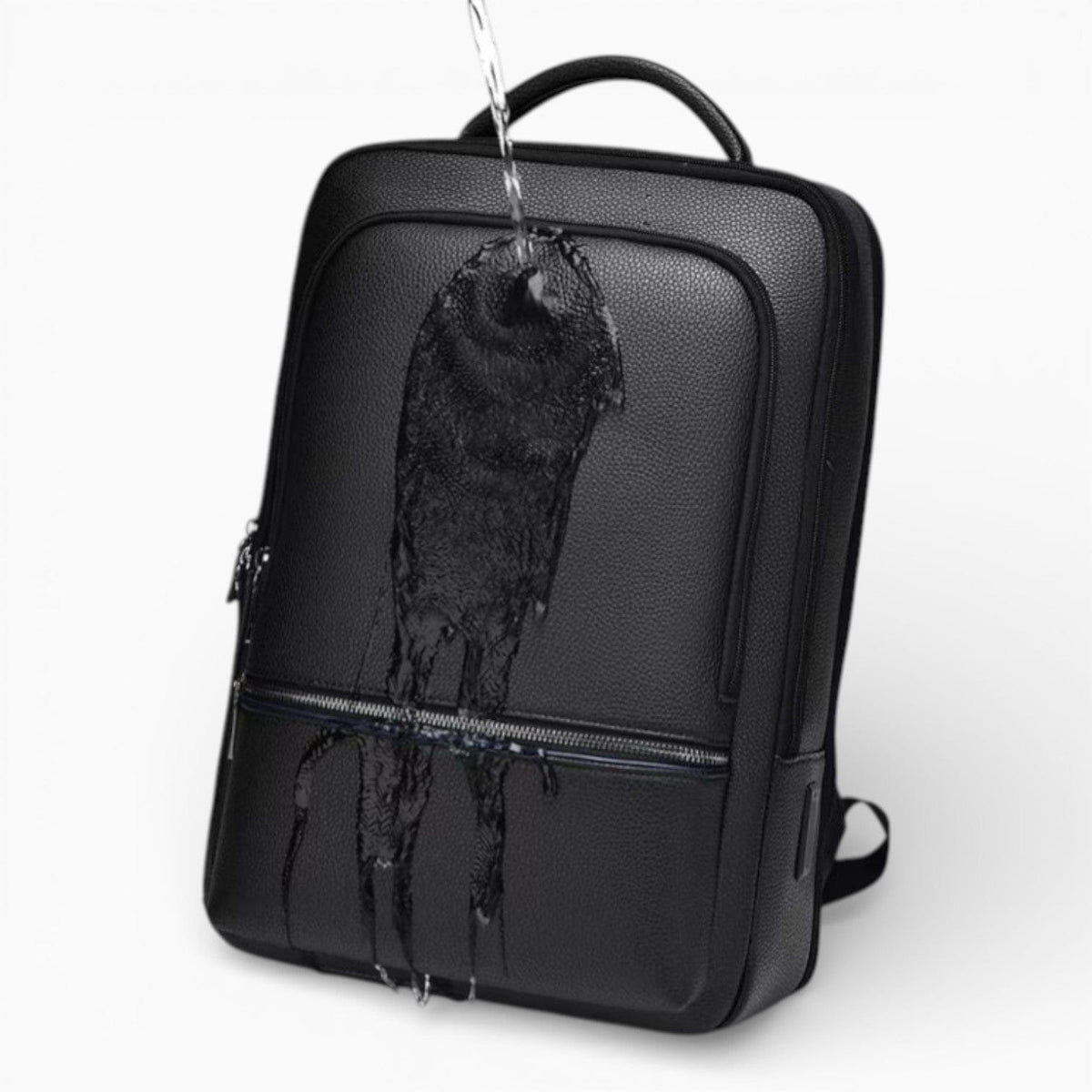 Maison Sac à Dos Noir Sac à Dos ordinateur en cuir