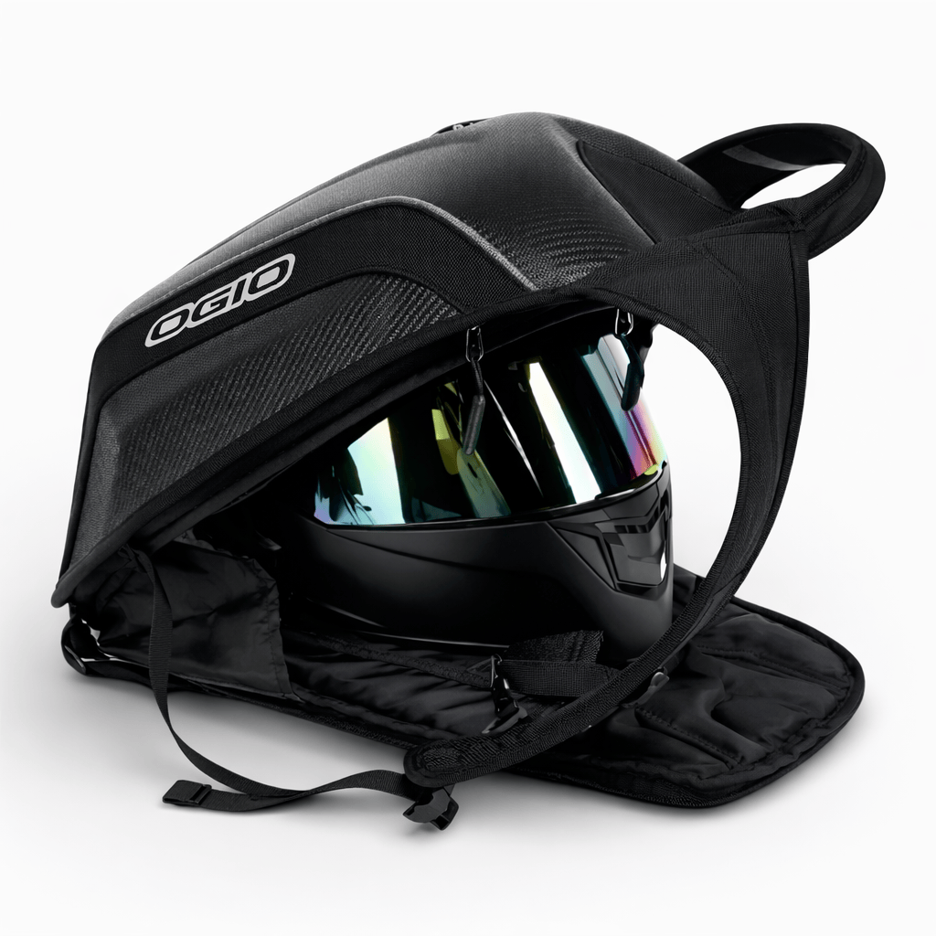 Maison Sac à Dos Noir Sac à Dos pour casque moto 48L imperméable et étanche