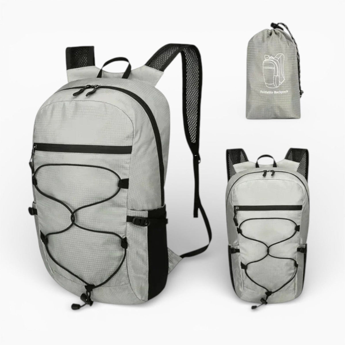 Maison Sac à Dos Gris Foncé Sac à Dos randonnée pliable format léger et compact