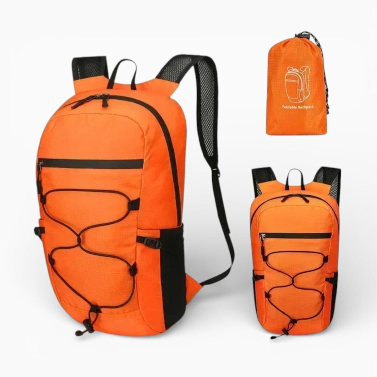 Maison Sac à Dos Orange Sac à Dos randonnée pliable format léger et compact